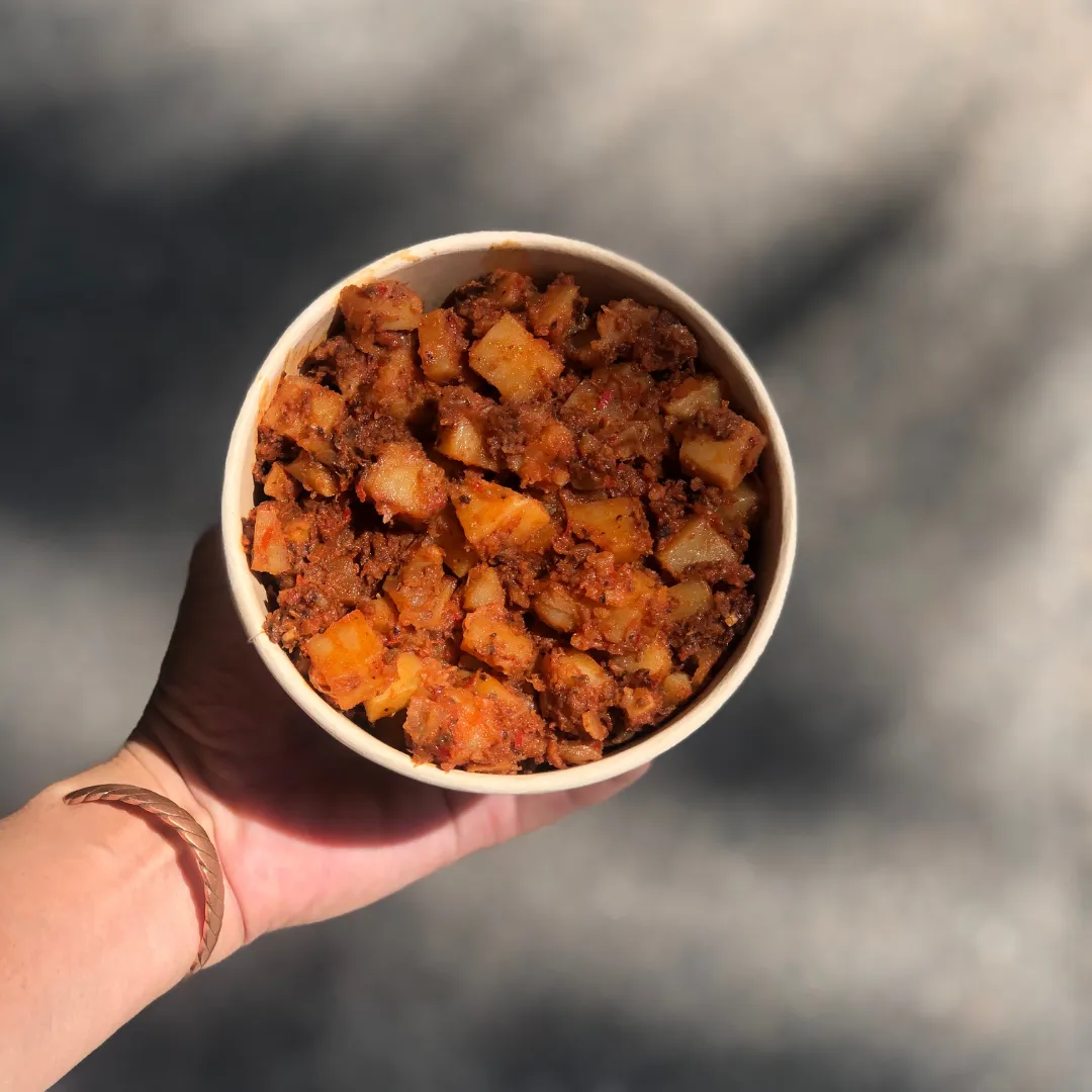 Papa con Chorizo Veggie